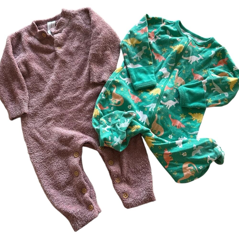 Baby Girl Clothing Bundle Size 3-6 Months One Piece Outfits Pajamas Long Sleeve